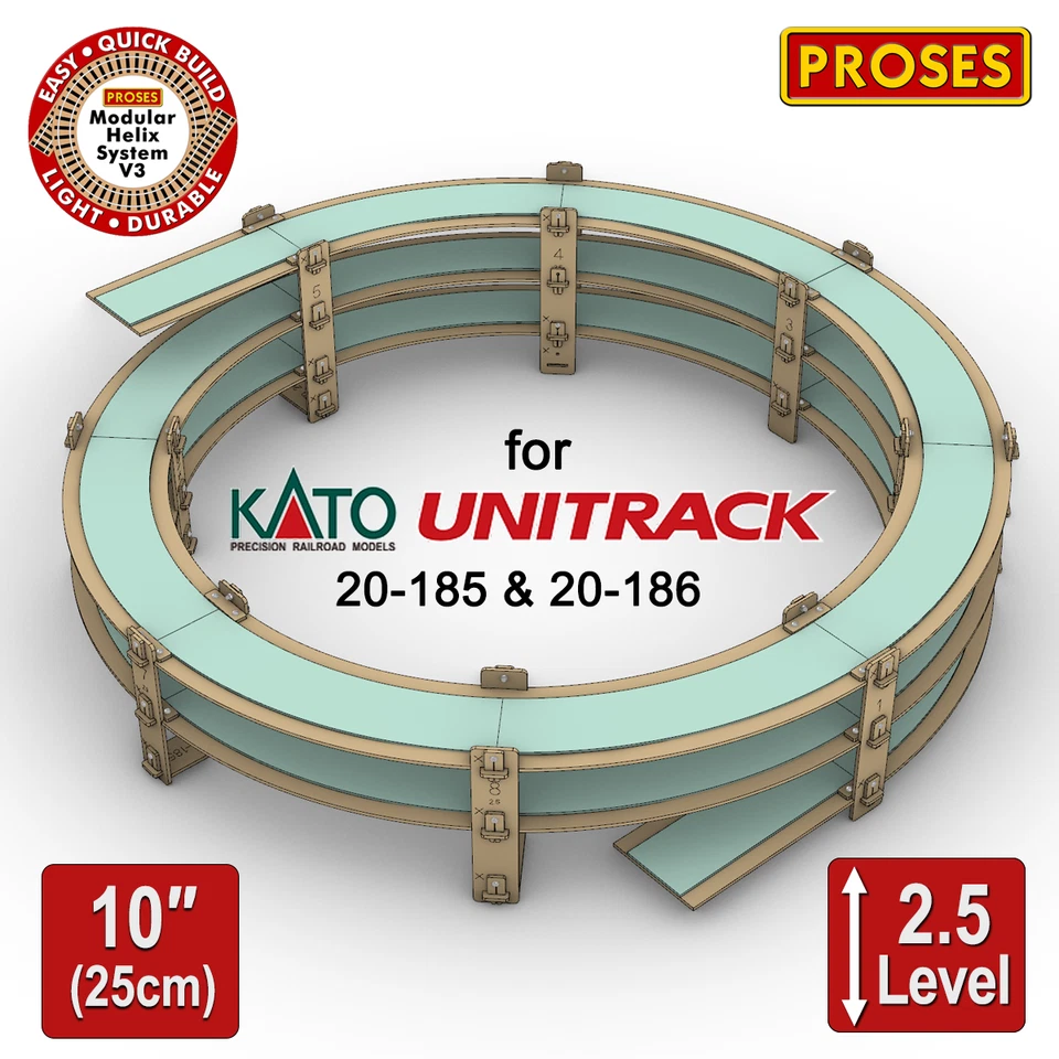 PROMOTION! 2.5 Level N Helix For KATO 20-185 Double Track - Height: 25cm/10" - Image 1 of 4