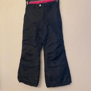 Faded Glory SKI SNOW PANTS bibs girls black -S/6X - Picture 1 of 8