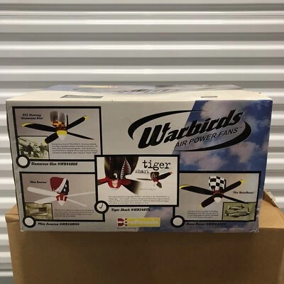 Craftmade WB348TS3 War Plane 48" Ceiling Fan With Blades Included Tiger Shark - Image 1 of 4