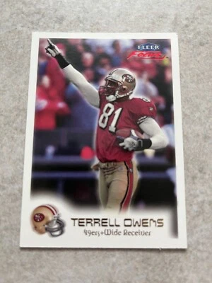 1999 Fleer Focus #69 Terrell Owens NFL San Francisco 49ers - Image 1 of 2