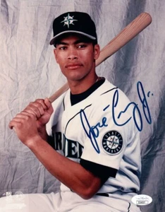 Jose Cruz Jr. Signed Autographed 8X10 Photo Seattie Mariners w/Bat JSA II24337 - Picture 1 of 2