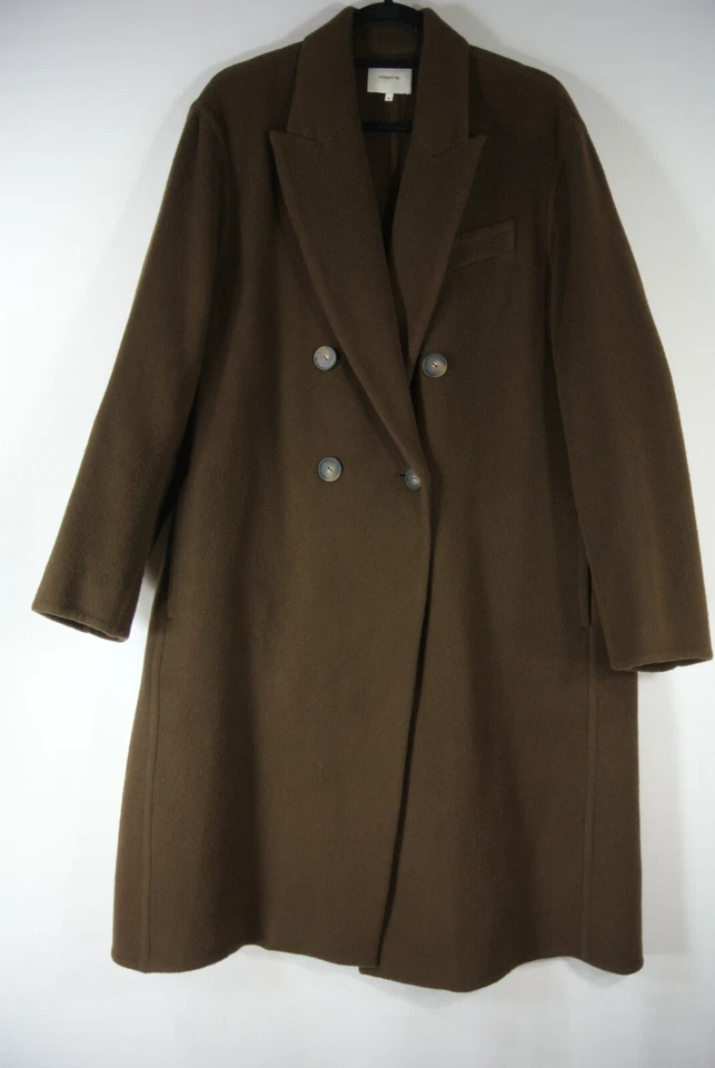 NEW VINCE Double-breasted Oversized Wool-blend  Coat V688691275 - Size XL #C2966 - Image 1 of 4