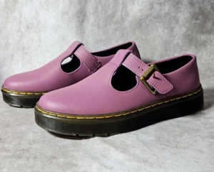 Dr. Martens Purple Plum Zavala Mary Jane’s with Buckle Women’s Size 6 NEW - Picture 1 of 5