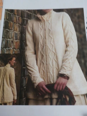 PATONS KNITTING PATTERN FOR A  SWING JACKET 32-42INS - Image 1 of 2