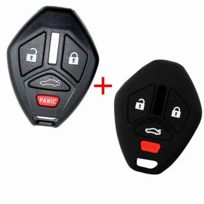 Carcasa de llave + cubierta de llave para Mitsubishi Eclipse Endeavor Galant Lancer Outlander Foto 1 de 4