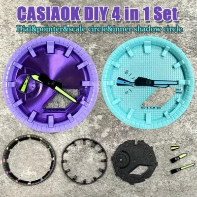 Juego 4 en 1 marcador de hora esfera reloj manecillas reloj accesorios para Casioak GA2100/2110 Foto 1 de 4