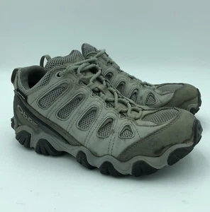 OBOZ Sawtooth II Low Womens 9 Gray Leather Trail Hiking Shoes Boots - Picture 1 of 10