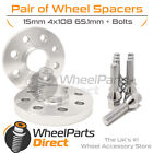 Wheel Spacers & Bolts 15mm for Citroen Saxo 4 Stud 96-03 On Aftermarket Wheels Citroen Saxo