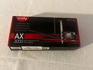 cudy AX5400 Triband WiFi 6E Bluetooth 5.2 PCIe Adapter Model: WE3000 - Picture 1 of 2