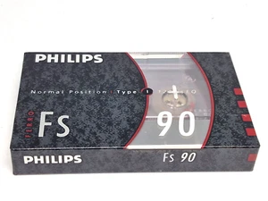 PHILIPS FS 90 Pusta taśma kasetowa audio (zapieczętowana) NOWA - Zdjęcie 1 z 4