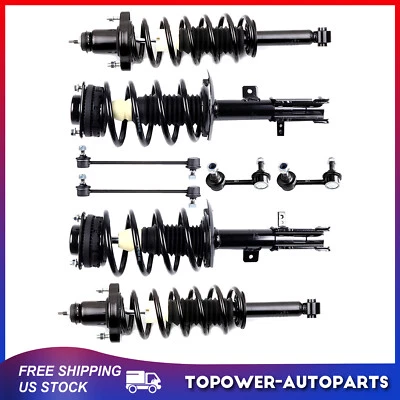 For 2011-2014 Chrysler 200 Front  & Rear  Complete Strut  + Sway Bar End Link Foto 1 de 4