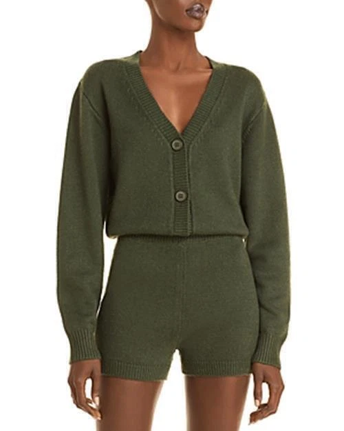 Mameluco Aqua Verde Manga Larga Tejido Abotonado Cuello en V Talla S NUEVO NUEVO CON ETIQUETAS BL9 Foto 1 de 1