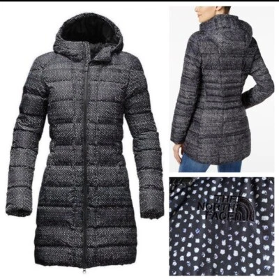 Abrigo The North Face Negro Estampado Donegal Gotham Plumón de Ganso XS Foto 1 de 4