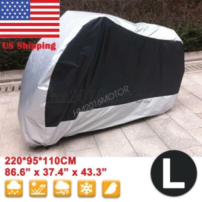 Cubierta de motocicleta L plateada para Kawasaki Ninja 250 ZX6R ZX7R ZX9R grande Foto 1 de 4