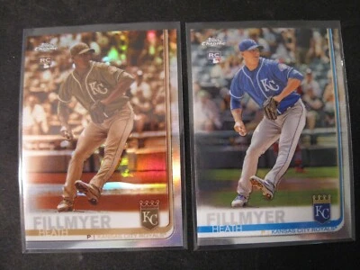 HEATH FILLMYER 2-CARD LOT 2019 Topps Chrome Sepia Refractors/Chrome Base #97 RCs - Image 1 of 2
