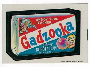 1973 Topps Wacky Packages 1st Series 1 GADZOOKA BUBBLE GUM tan back nm o/c - Picture 1 of 2