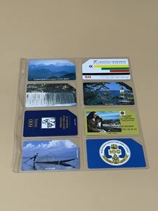 LOTTO 8 SCHEDE TELEFONICHE Usate Scheda Telefonica Telefono Italia Estero #15 - Picture 1 of 2