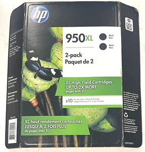 HP 950 XL 2er-Pack schwarze Tintenpatrone #585794 New Old Stock - Bild 1 von 5
