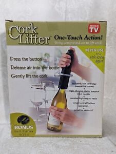 Cork Lifter One-Touch Action Using  Compressed Air To Lift Cork W Stand & Cutter