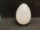 Antique White Glass Egg 5" x 3 " Easter or Brooding Geese