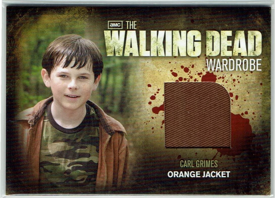 The Walking Dead TWD Season 2 Wardrobe Costume M4 Carl Grimes orange jacket - Image 1 of 1