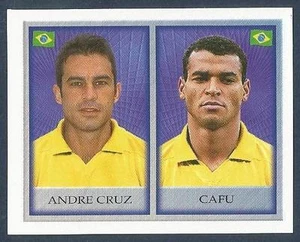 MERLIN-OFFICIAL ENGLAND 1998 WORLD CUP- #178-BRAZIL-ANDRE CRUZ / CAFU - Picture 1 of 1