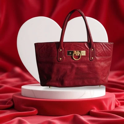 Bolso de mano de lujo de cuero genuino de diseñador Onna Ehrlich  Foto 1 de 4