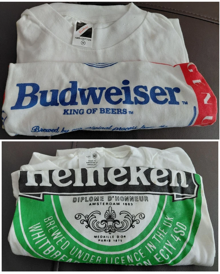 clothes Budweiser M and Heineken M t shirt - Image 1 of 1