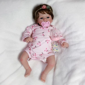 16inch Realistic Reborn Dolls Vinyl Silicone Real Cute Newborn Baby Girl Doll US - Picture 1 of 6