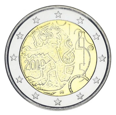Finland 2 euro 2010 "150 years of the Finnish currency" UNC (KM # 154) - Image 1 of 2