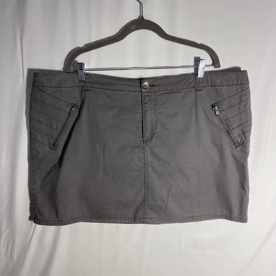 Pure Energy 20 Plus Junior Mini Skirt Y2K Gray 90's - Image 1 of 4