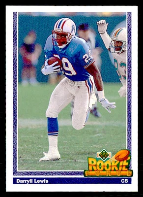 1991 Upper Deck - Darryll Lewis #617 (RC) - Image 1 of 2