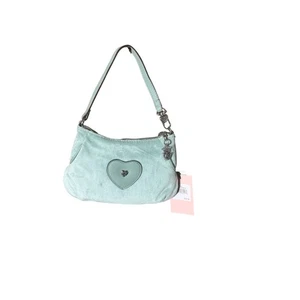 Juicy Couture Y2K Mini Baguette Purse Light Blue Heart Charm Handbag - Picture 1 of 2