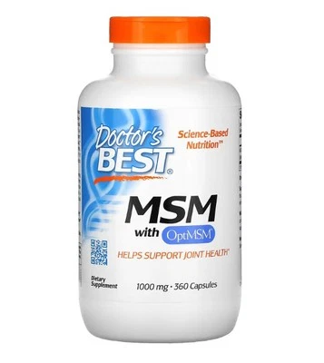 Doctor's Best MSM mit OptiMSM, 1.000 mg, 360 Kapseln