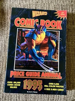 1995 Wizard Comic Book Price Guide Annual  With Original Fleer Ultra X-Men Cards - Image 1 of 2