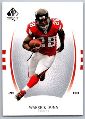 2007 SP Authentic Warrick Dunn Atlanta Falcons #97 - Image 1 of 2