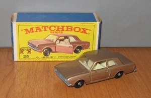 Matchbox Regular Wheels 25 Ford Cortina without Boot studs SC1 - Picture 1 of 12