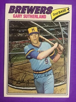 1977 TOPPS 棒球套装破卡 #307 加里·萨瑟兰 — 第 1/2 张图片