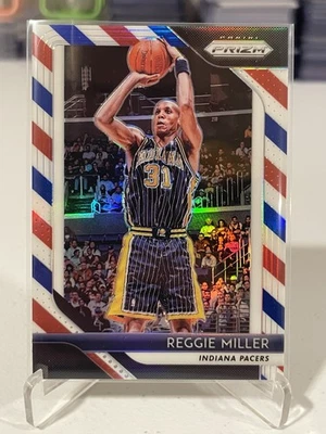 Panini Prizm Reggie Miller #55 2018-19 rojo blanco azul Prizm Foto 1 de 2