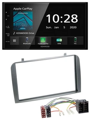 Kenwood Bluetooth MP3 DAB USB 2DIN Autoradio für Alfa Romeo GT 147 00-10 anthraz - Bild 1 von 4