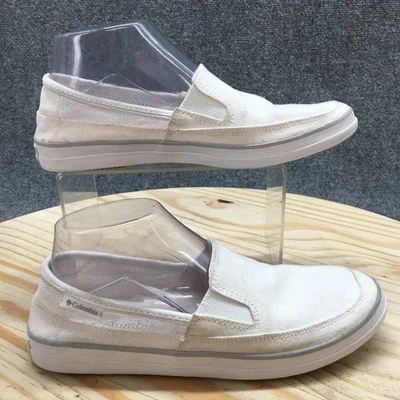 Columbia Zapatos Mujer 7 Informales Sin Cordones Tenis Planos YL5432-100 Tela Blanca Foto 1 de 4