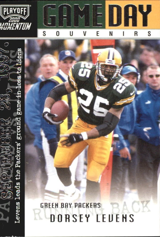 2000 Playoff Momentum Game Day Souvenirs #GDS29 Dorsey Levens - FB - Image 1 of 2