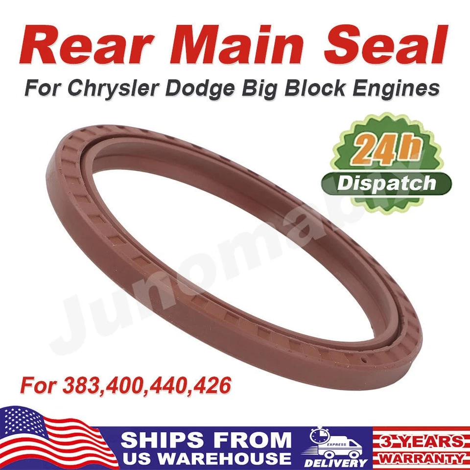 Sello principal trasero de Estados Unidos para motores Mopar Chrysler Dodge 383 400 440 426 Big Block Foto 1 de 4