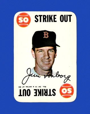 1968 Topps Game Set-Break #14 Jim Lonborg como nuevo *GMCARDS* Foto 1 de 2
