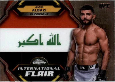 2024 Topps Chrome UFC International Flair #IFL1 Amir Albazi - MMA - Image 1 of 2