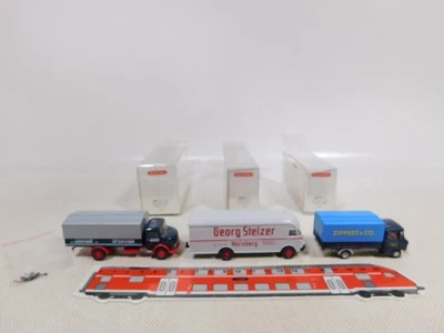 Wiking 1:87 H0 3x MB 0271 Zippert 0500 Stelzer 0852 Schmidt Mint + Box # - Image 1 of 4