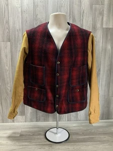 Vtg 40s Woolrich hunting Jacket 42 buckle back Moleskin workwear - Picture 1 of 20