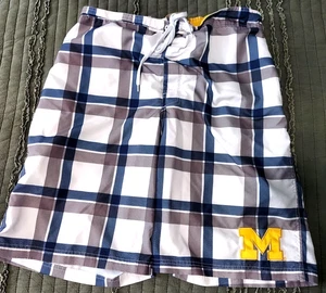 Michigan Wolverine Swim Trunks Men's XL Maize and Blue U of M College University - Picture 1 of 8