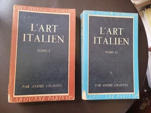 2 Pbk Vols. L'art Italien. Illus Larousse 1956 French Text - Picture 1 of 7