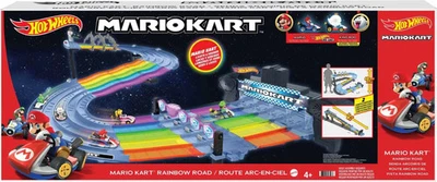 Hot Wheels Mario Kart Regenbogen Boulevard Rennstrecke Autorennbahn GXX41 - Bild 1 von 4